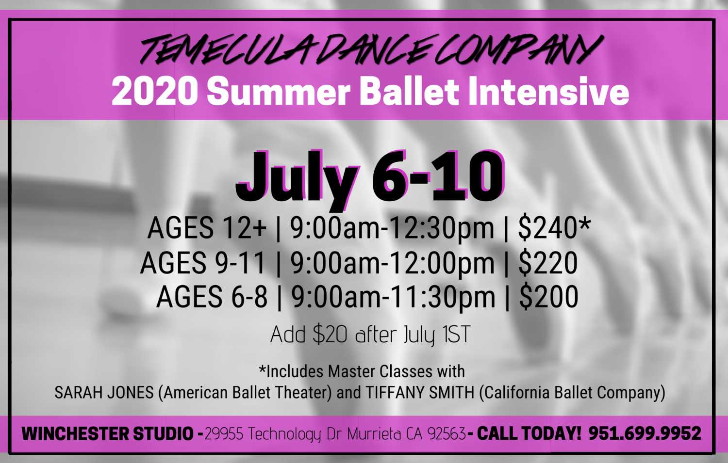 Ballet Summer Intensive | Temecula Dance Company